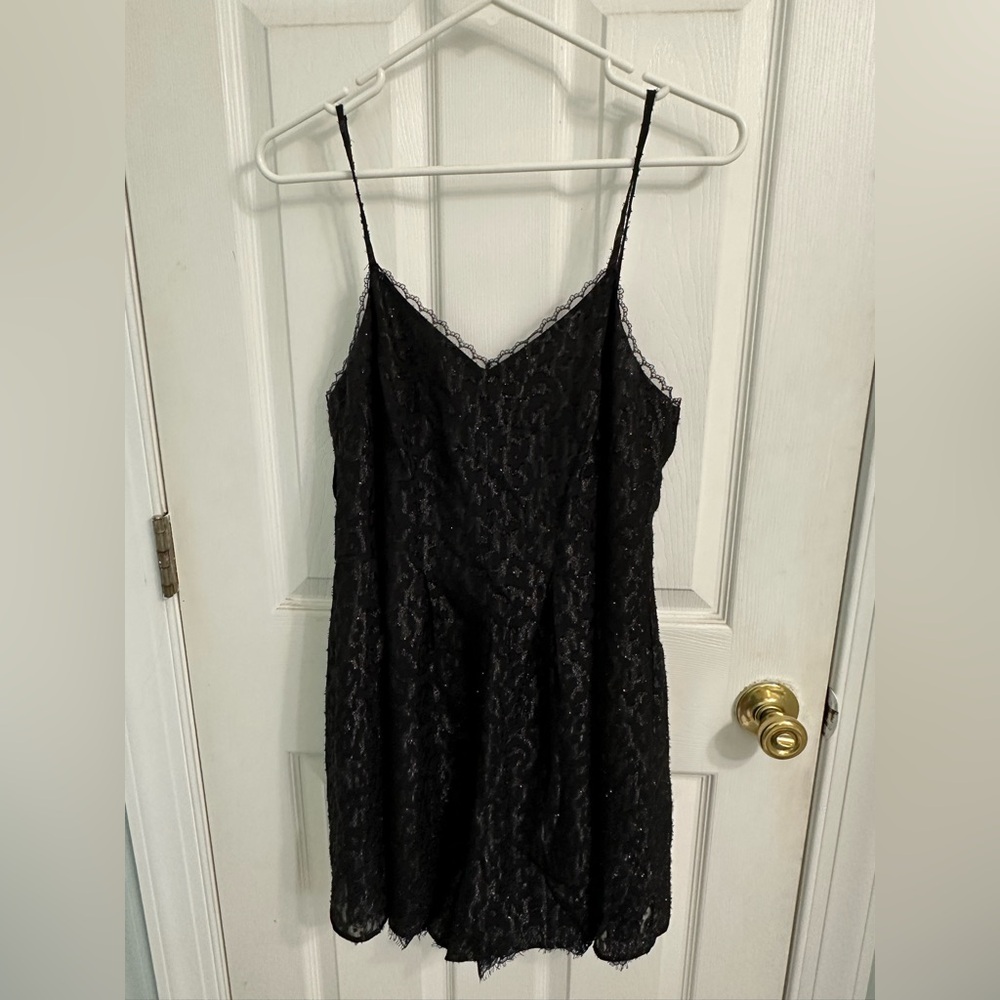 BCBGeneration Elegant Black Lace Slip